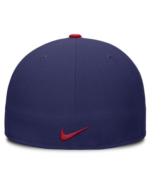 Nike Blue Chicago Cubs True Performance Fitted Hat for men