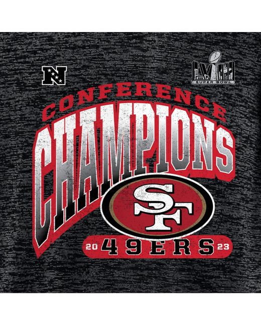 Fanatics Black San Francisco 49ers 2023 Nfc Champions Hail Mary T-shirt for men
