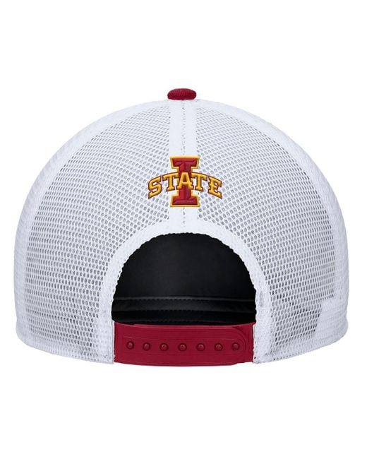 Nike Red Iowa State Cyclones 2025 On-field Rise Trucker Adjustable Hat
