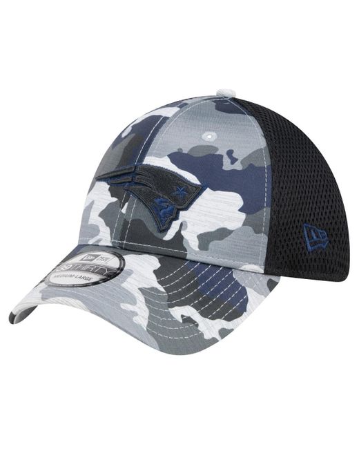 KTZ Blue Camo/black New England Patriots Active 39thirty Flex Hat for men