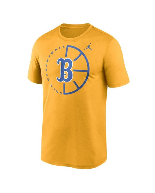 Nike Orange Ucla Bruins Legend Basketball Icon Performance T-shirt for men