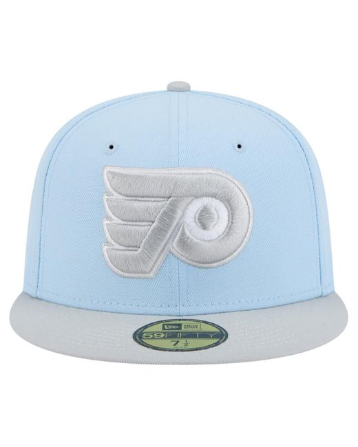 KTZ Light Blue/gray Philadelphia Flyers Color Pack Two-tone 59fifty Fitted Hat for men