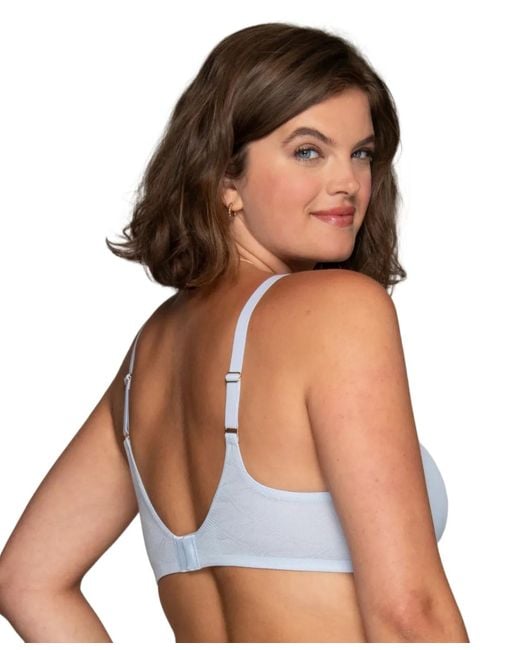 Vanity Fair Blue Breathable Luxe Full Coverage Underwire