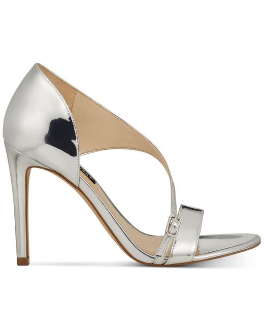 nine west silver sandals
