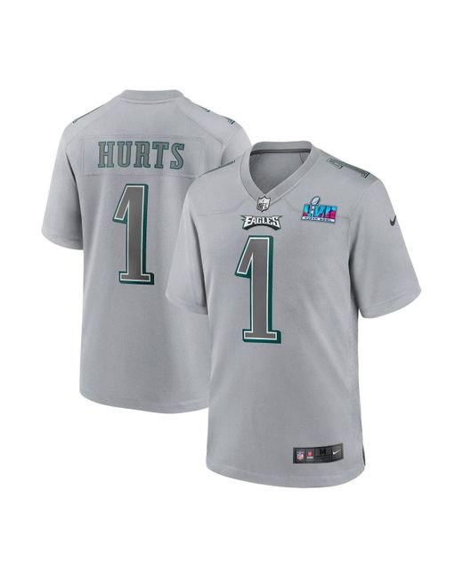 Nike Jalen Hurts Gray Philadelphia Eagles Super Bowl Lvii Patch