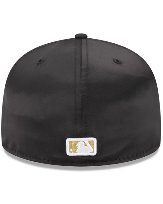 KTZ Black Los Angeles Dodgers 2025 59fifty Day Gold Leaf 59fifty Fitted Hat for men
