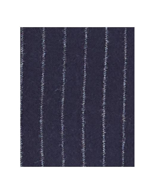 Michael Kors Blue Classic Fit Wool-blend Pinstripe Suit Separate Jacket for men