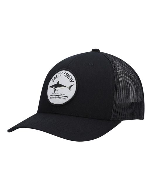 Salty Crew Synthetic Black Bruce Retro Trucker Snapback Hat for Men Lyst