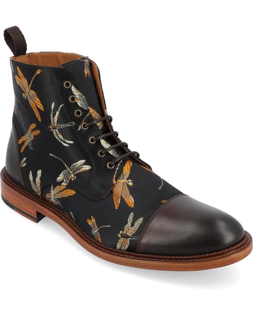 Taft Black Jack Lace-up Cap-toe Boot for men
