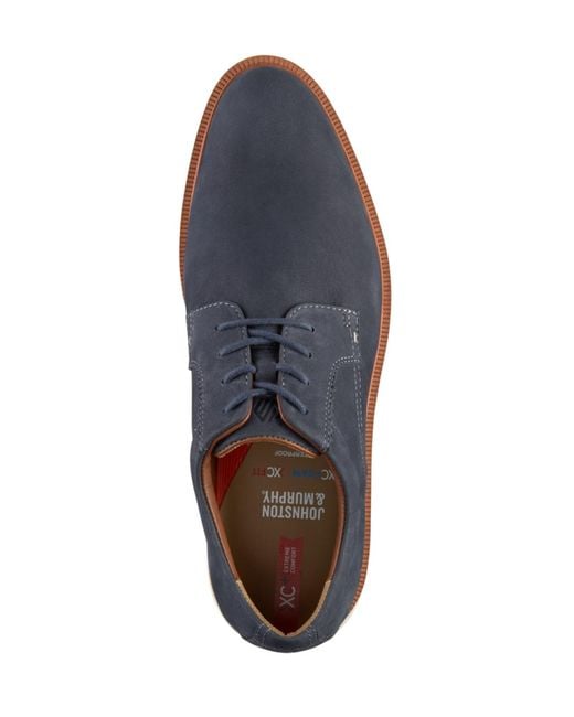 Johnston & Murphy Blue Parker Round Toe Sneakers for men