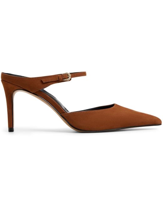 ALDO Brown Sidnney Two-piece Pointed Toe High Heel Pumps