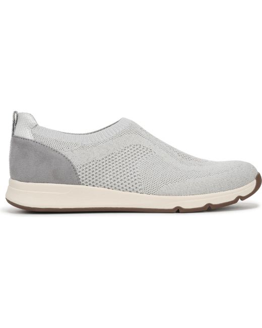 LifeStride White Respect Round Toe Slip On Sneakers