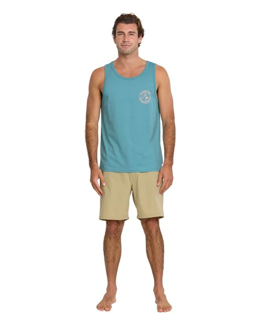Quiksilver Blue Bubbles Sleeveless Tank Top for men