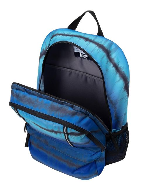 Lands' End Blue Kids Classmate Large Backpack