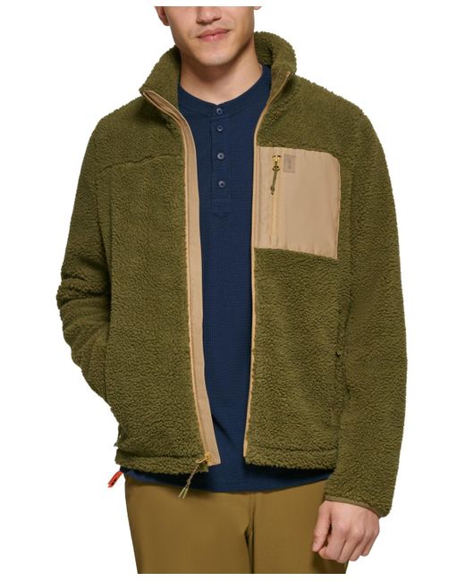BASS OUTDOOR Green Highline Trail Full-zip Fleece Jacket for men