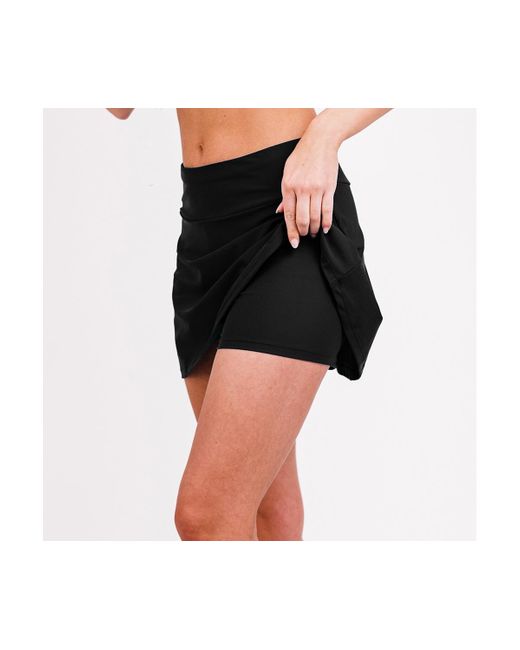 Calypsa Black Short Swim Skort