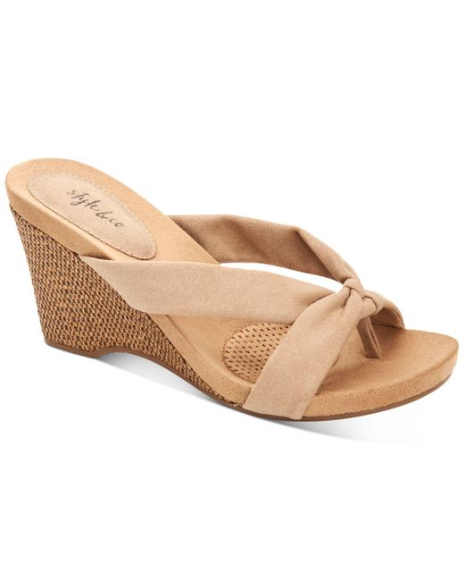Style and co wedge deals sandals