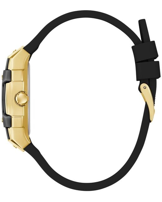 Guess Metallic Black Multi-function Watch