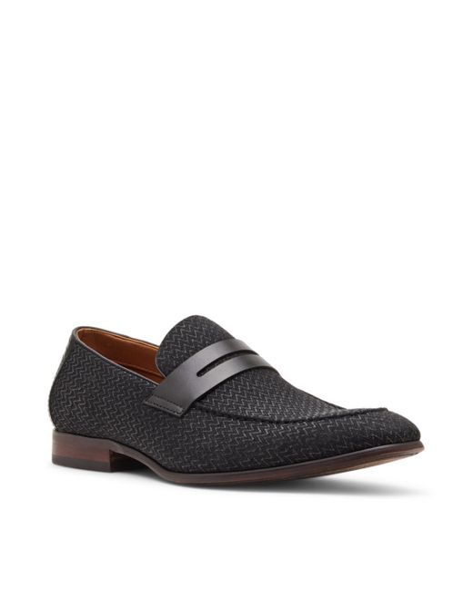 Steve Madden Black Rich Velvet Jona Loafer for men