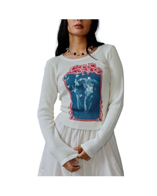 Daydreamer Blue Stevie Nicks Bella Donna Raw Thermal Long Sleeve T-shirt