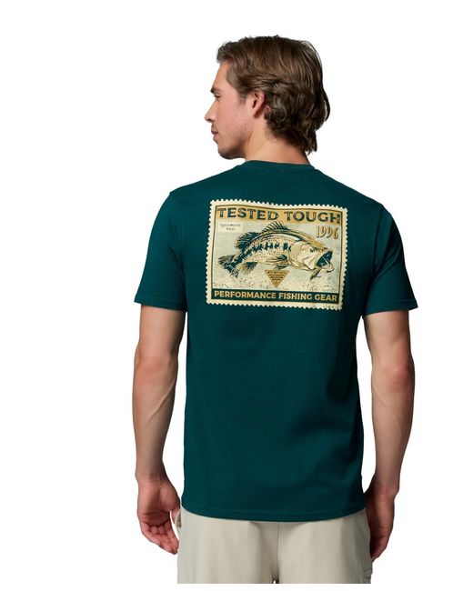 Columbia Green Pfg Border Graphic T-shirt for men