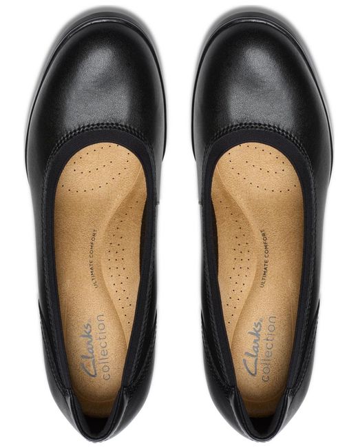 Clarks Emily2 Edyth Slip-on Pumps in Black | Lyst