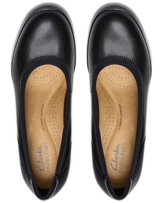 Clarks Black Emily2 Edyth Slip-on Pumps