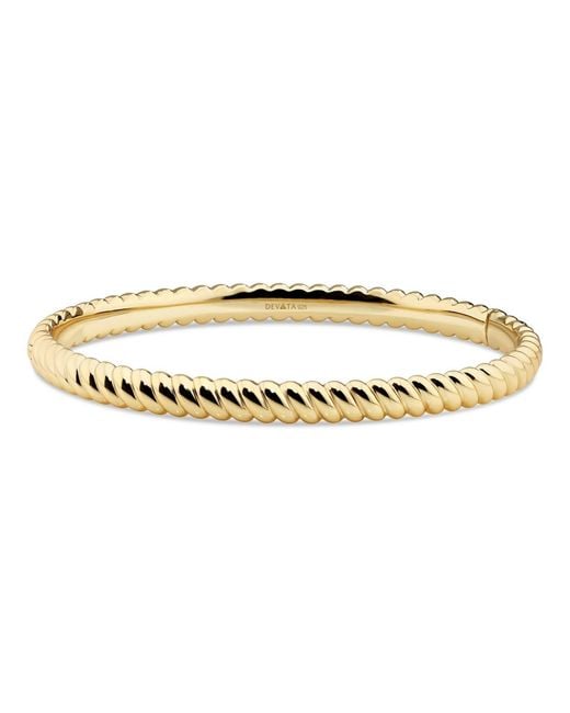 DEVATA Metallic Twisted Rope Bangle Bracelet