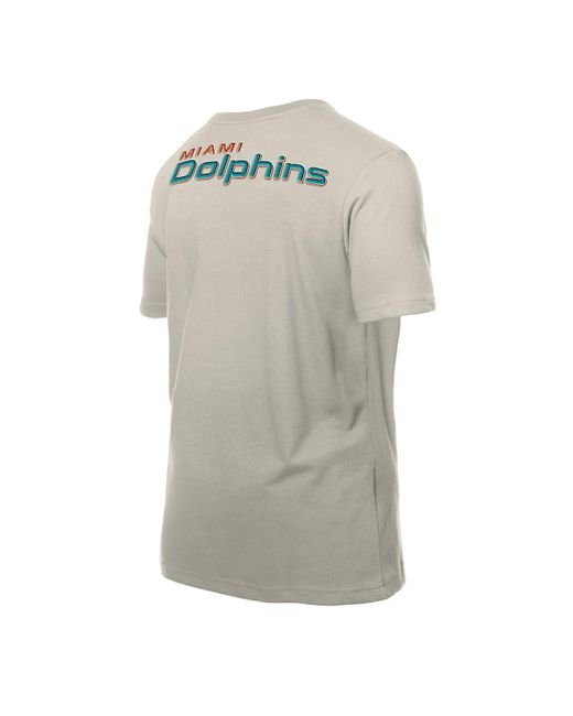 KTZ Gray Miami Dolphins Multi Patch T-shirt for men