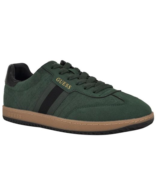 Guess Green Kloane T-toe Fashion Lace Up Sneakers for men