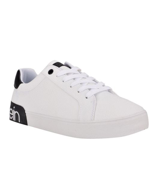 Calvin klein shoes black and deals white