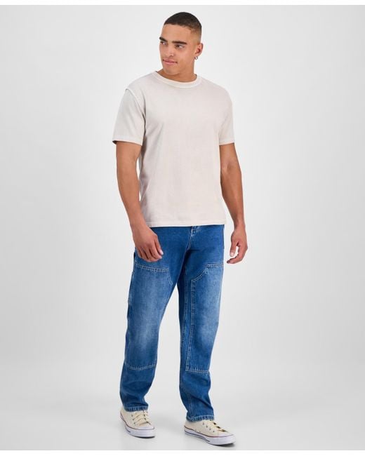 Sun & Stone White Sun + Stone Inside Out Regular-fit T-shirt for men
