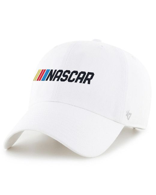 '47 White Nascar Clean Up Adjustable Hat for men