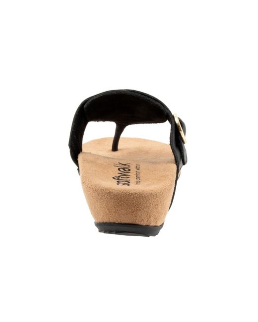 Softwalk® Black Belize 2.0 Sandal