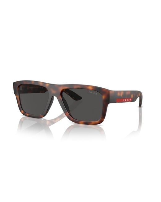Prada Linea Rossa Multicolor Square Sunglasses for men