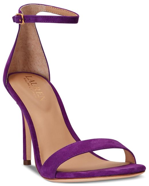 Lauren by Ralph Lauren Purple Allie Ankle-strap Dress Sandals