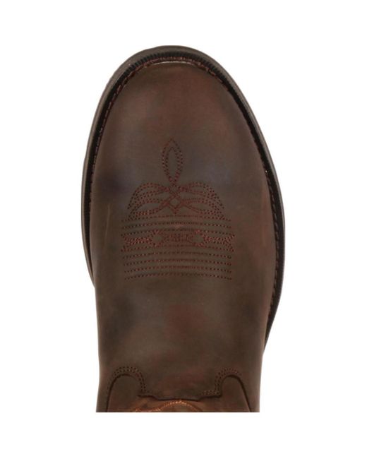 Durango Brown Rebel By Chocolate Pull-on Western Boot for men