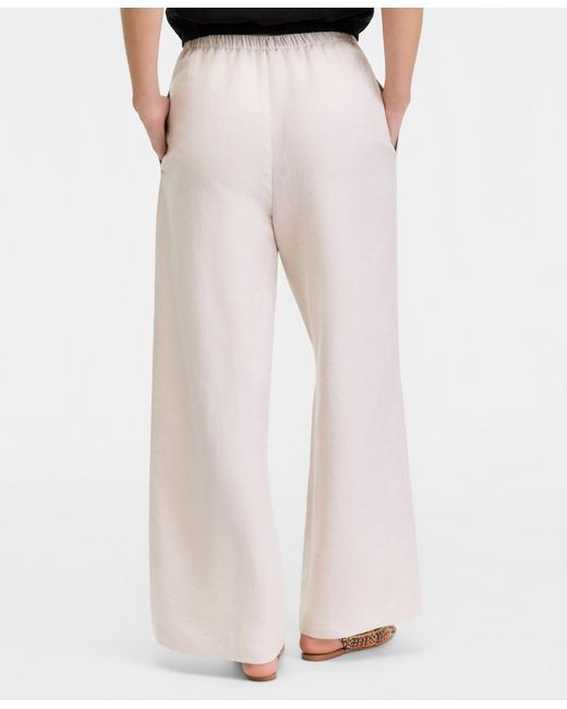 On 34th Multicolor Linen-blend Drawstring Pants