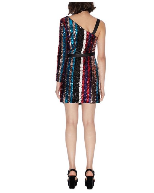 Armani Exchange One Shoulder Sequin Dress Multi | Lyst Canada