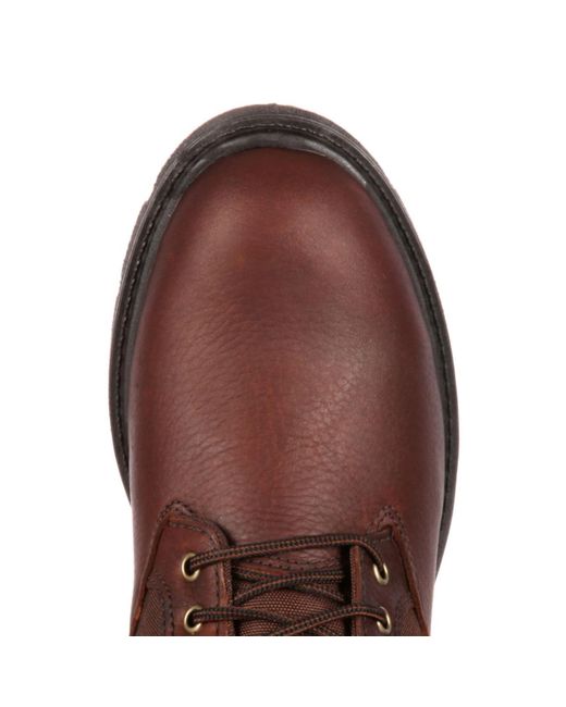 Georgia Boot Brown Homeland Steel Toe Waterproof Work Boot for men