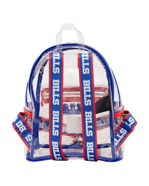 Loungefly Blue Buffalo Bills Clear Mini Backpack