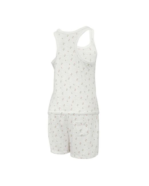 Concepts Sport White Atlanta Braves Gardner Hacci Knit Romper