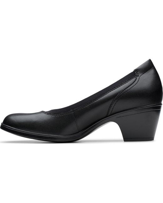 Clarks Black Emily2 Edyth Slip-on Pumps