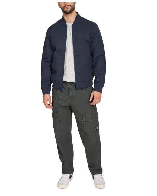 Levi's Blue Military Bomber Jacket for men