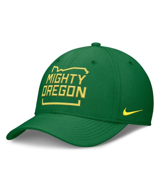 Nike Green Oregon Ducks Local Swoosh Flex Hat for men