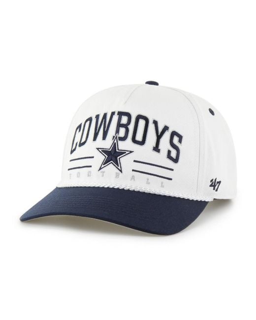 '47 White Dallas Cowboys Roscoe Two-toned Hitch Adjustable Hat for men