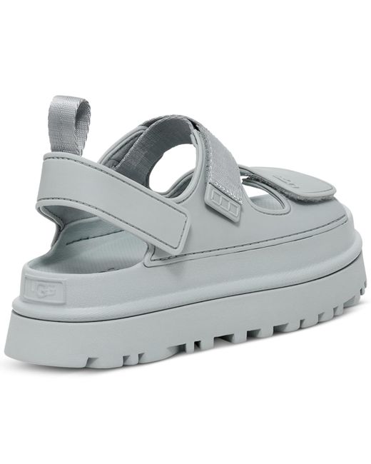 Ugg Gray Goldenglow Strappy Platform Sandals