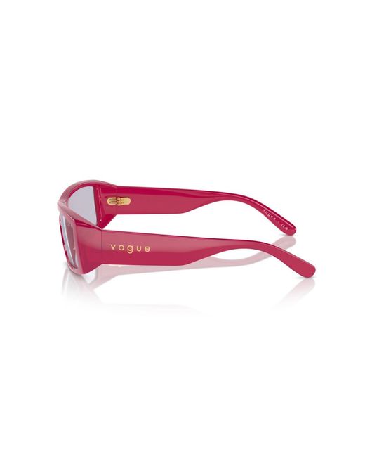 Vogue Eyewear Pink Rectangle Sunglasses