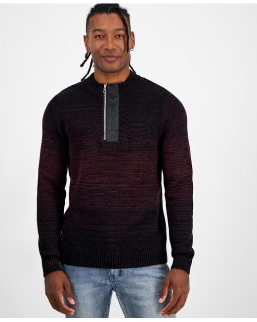 Zip mock cheap neck sweater