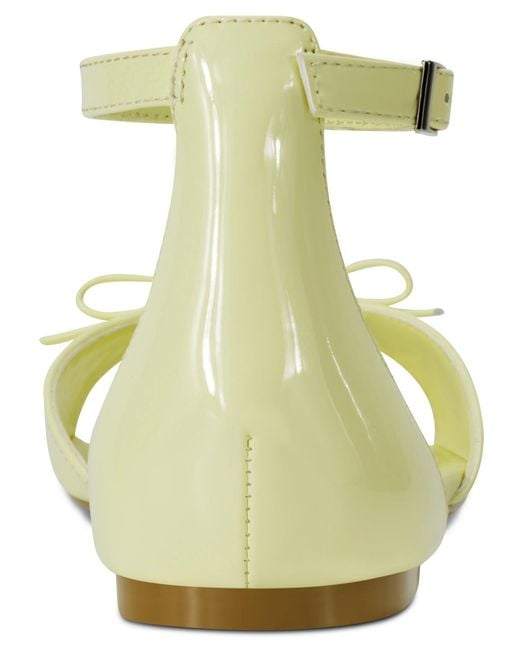 DKNY Metallic Dazey Ankle Strap Flat Sandals